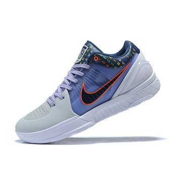 2020 Nike Zoom Kobe 4 Protro Light Grey Blue-Orange Shoes